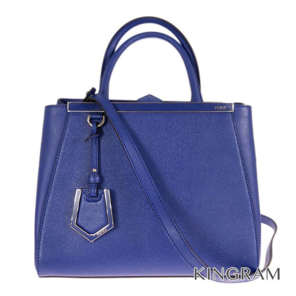 Fendi Rouge bag shoulder strap blue leather Handbag
